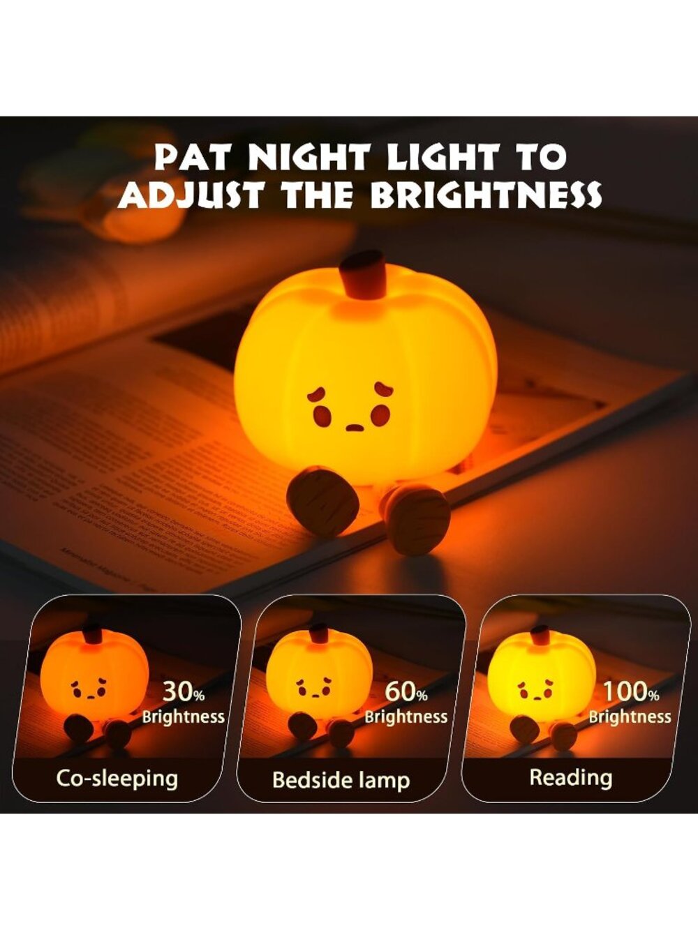 Silicone Pumpkin Night Light Official Licensed Genuine Festival Decorations